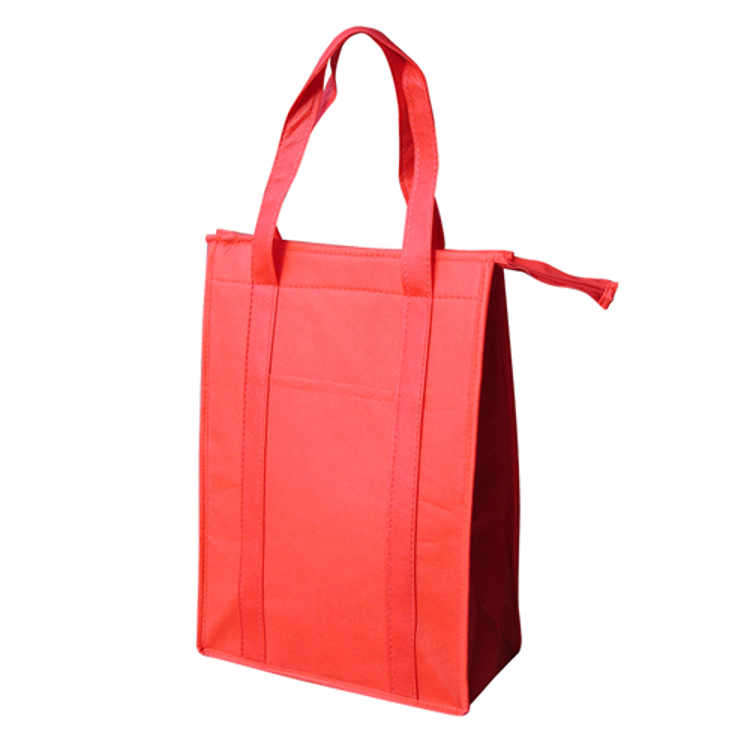 Picture of NON WOVEN COOLER BAG WITH TOP ZIP CLOSURE