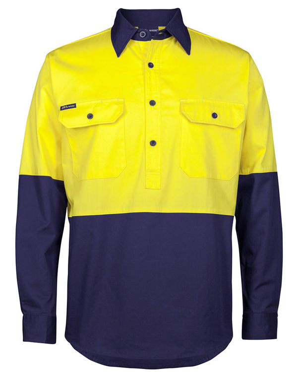 Picture of JB's HV CLOSE FRONT L/S 150G WORK SHIRT