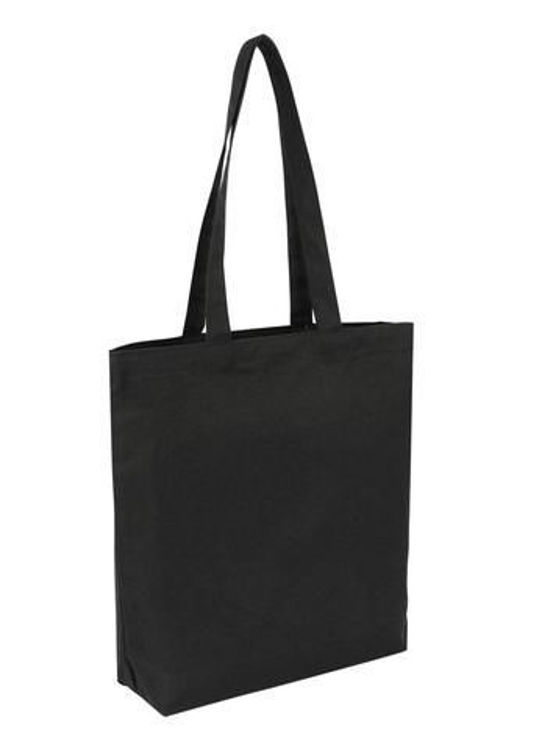 Picture of Cotton Tote Black with Bottom Only