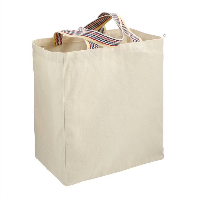 Picture of Rainbow Recycled 8oz Cotton Grocery Tote
