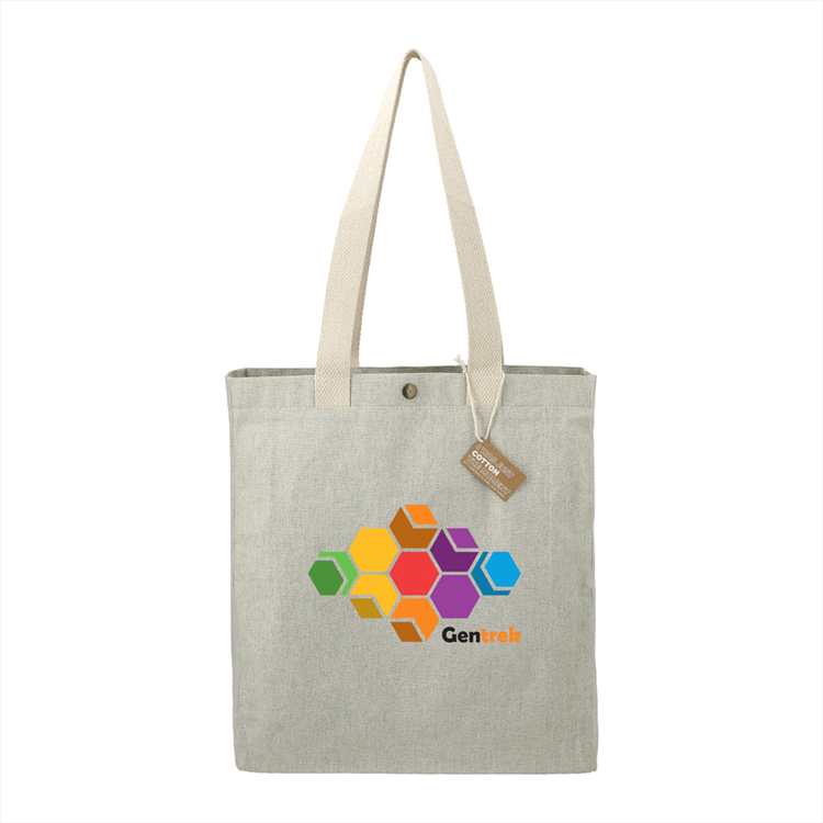 Picture of Repose 10oz Recycled Cotton Box Tote w/Snap