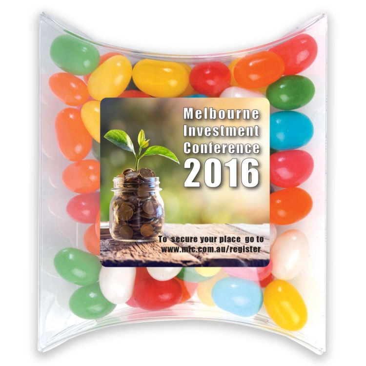 Picture of Assorted Colour Mini Jelly Beans in Pillow Pack