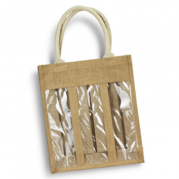 Picture of Serena Jute Triple Wine Carrier