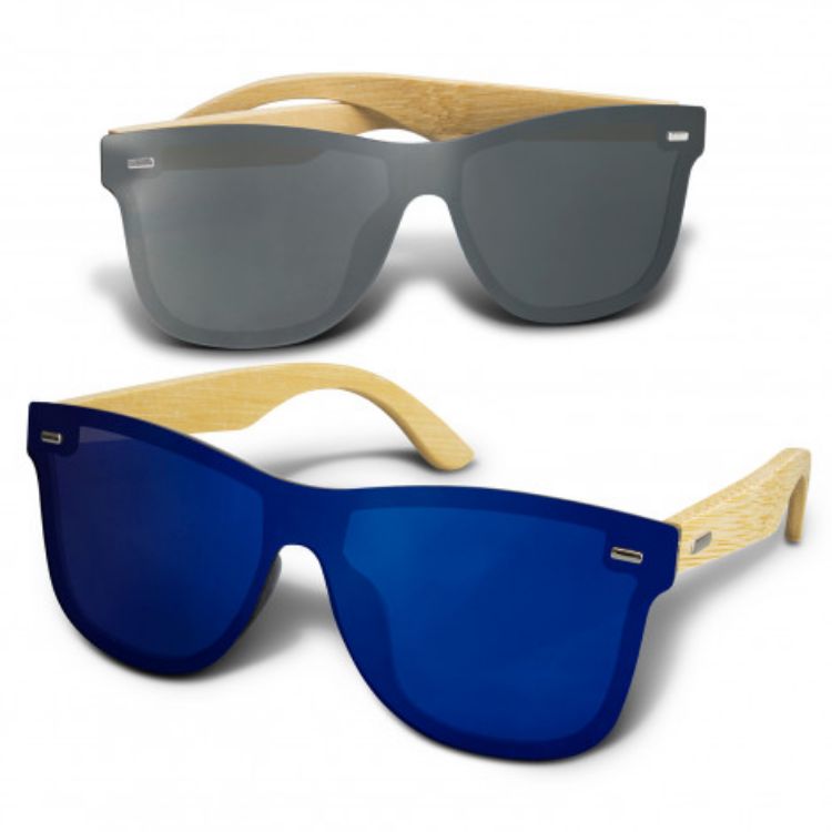 Picture of Ryder Mirror Lens Sunglasses - Bamboo