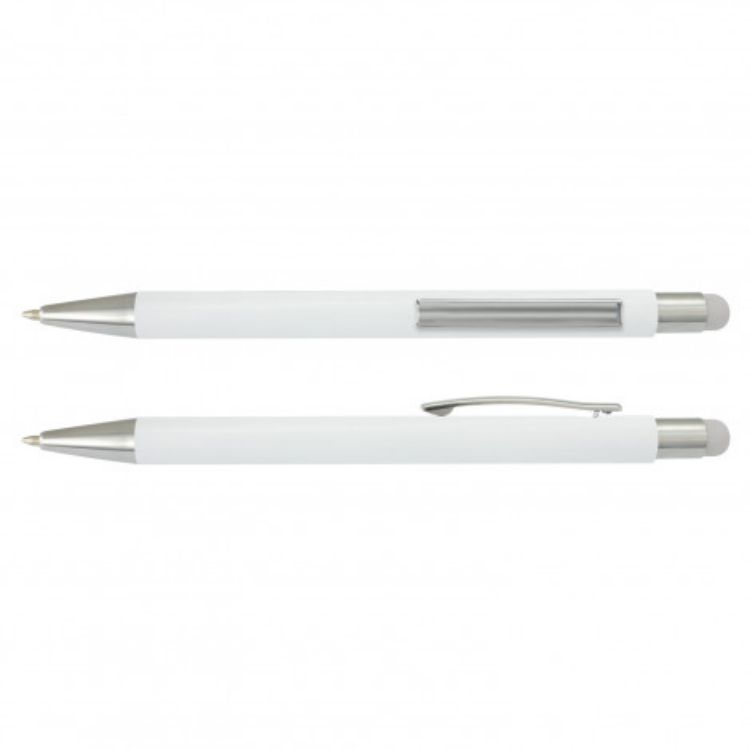 Picture of Lancer Stylus Pen - White Barrel