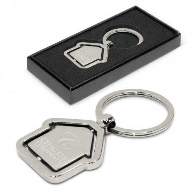 Picture of Spinning House Metal Key Ring
