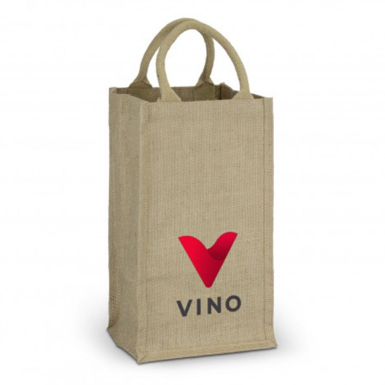 Picture of Jute Four Bottle Wine Carrier
