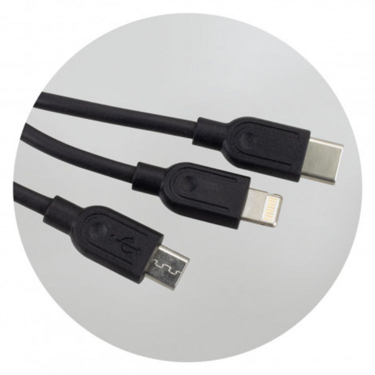 Picture of Bamboo Triple Connector Cable