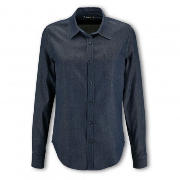 Picture of SOLS Barry Women's Denim Shirt