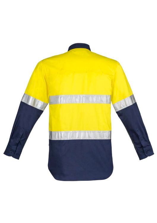 Picture of Mens Closed Front Long Sleeve Shirt - Hoop Taped