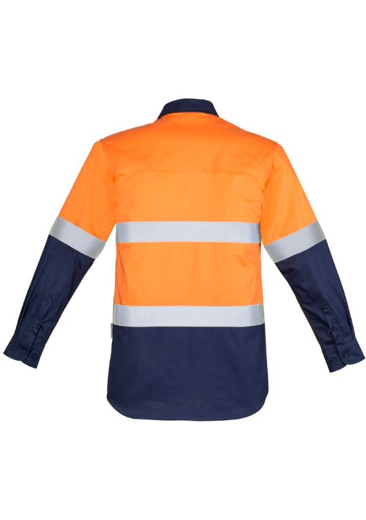 Picture of Mens Closed Front Long Sleeve Shirt - Hoop Taped