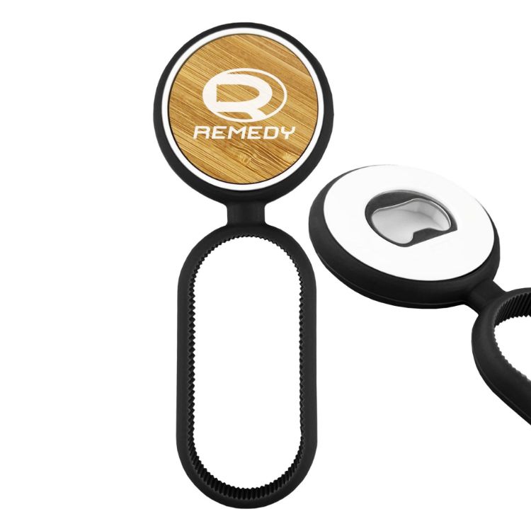 Picture of Multifuncation Bamboo Bottle Opener