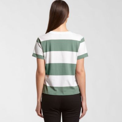 Show details for Wo's Wide Stripe Tee Picture of Wo's Wide Stripe Tee