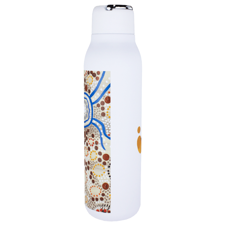 Picture of Marka Copper Vac Bottle w/ Metal Loop with Digital Rotary Print - 600ml