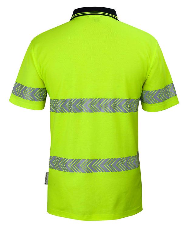 Picture of JB's Hi Vis (D+N) Cotton Back S/S Segmented Tape Polo