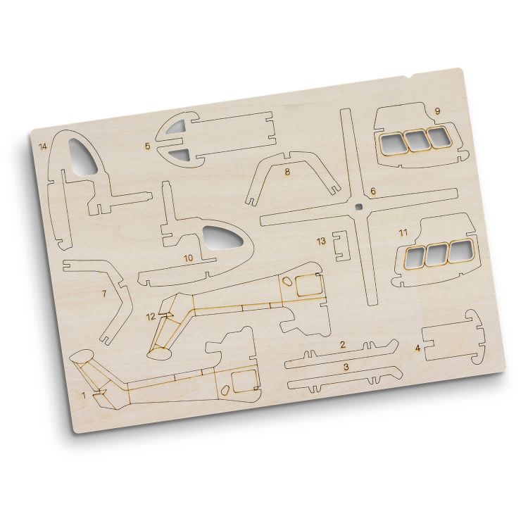 Picture of BRANDCRAFT Helicopter Wooden Model