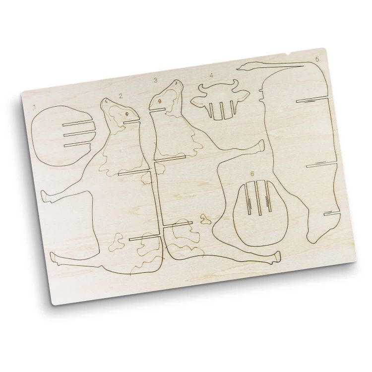 Picture of BRANDCRAFT Cow Wooden Model