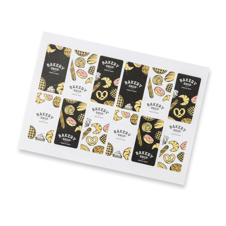 Picture of Sticker Sheet 40x80mm Rectangle - Matte