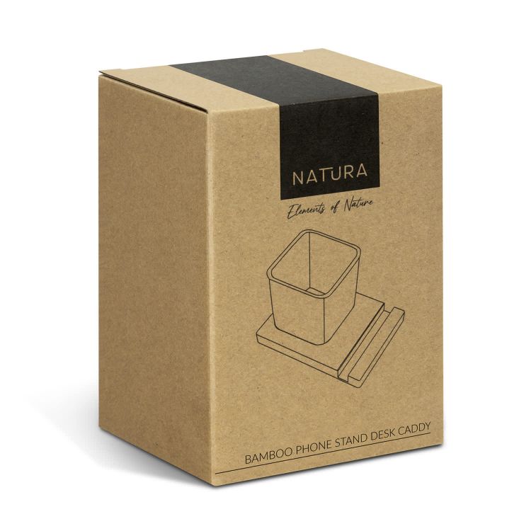 Picture of Bamboo Phone Stand Desk Caddy