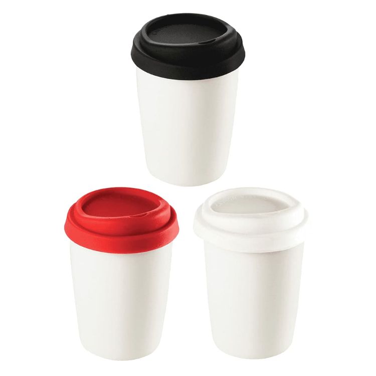 Picture of Ceramic Mug 250ml w/ Silicone Lid
