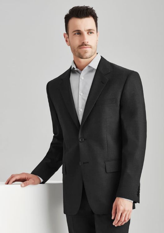 Picture of Mens Comfort Wool Stretch 2 Button Classic Jacket