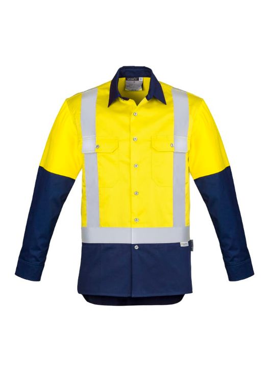 Picture of Mens Industrial Long Sleeve Shirt - Shoulder Taped