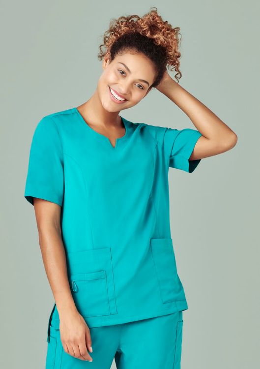 Picture of Womens Avery Round Neck Scrub Top