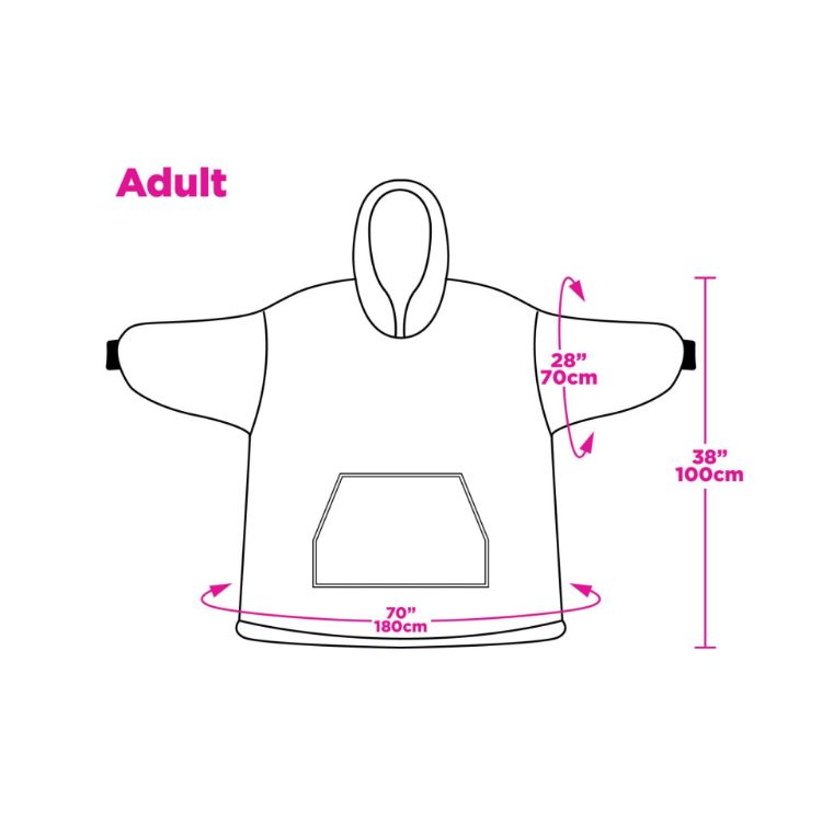 Picture of Unisex Premium 100%Polyester Sublimated  Wearable Blanket