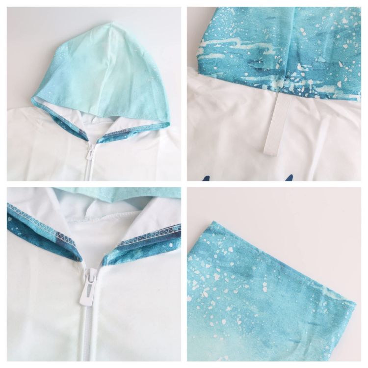 Picture of 100%Microfibre Sublimation Hooded Change Towel with Zip