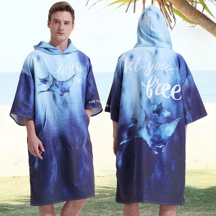 Picture of 100%Microfibre Sublimation Hooded Change Towel