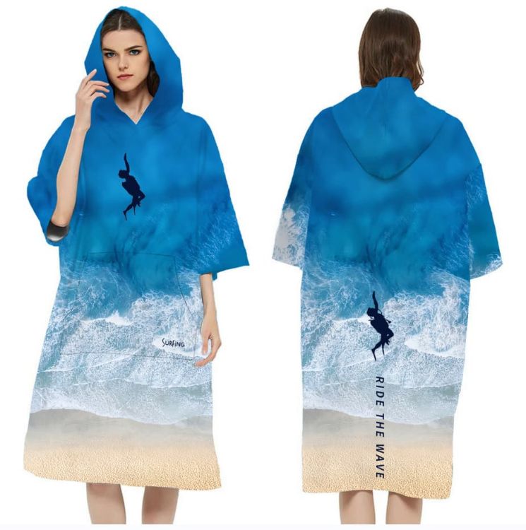 Picture of 100%Microfibre Sublimation Hooded Change Towel