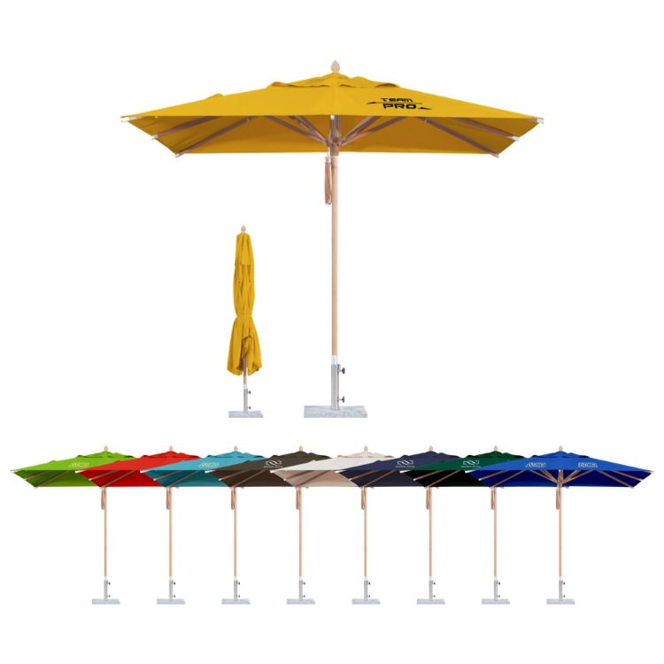 Picture of 4x4m Wind-resistant Square Stock Colour Outdoor Umbrella