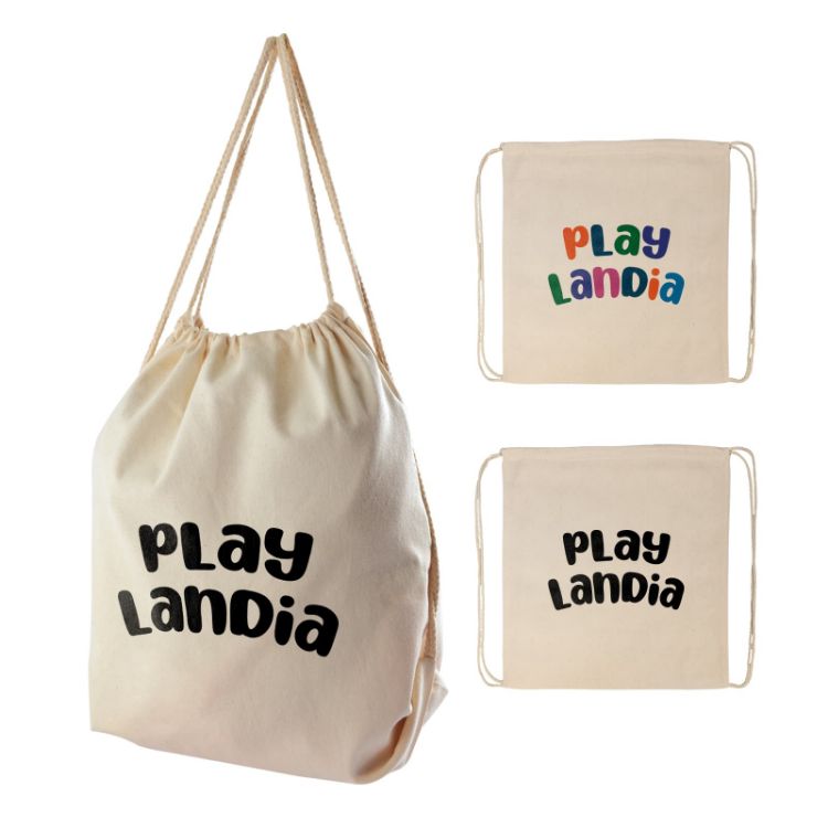Picture of Calico Drawstring Library Backpack