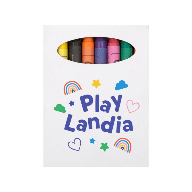 Picture of Colouring Short Handle Calico Bag & Crayons