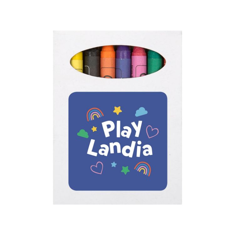 Picture of Colouring Short Handle Calico Bag & Crayons