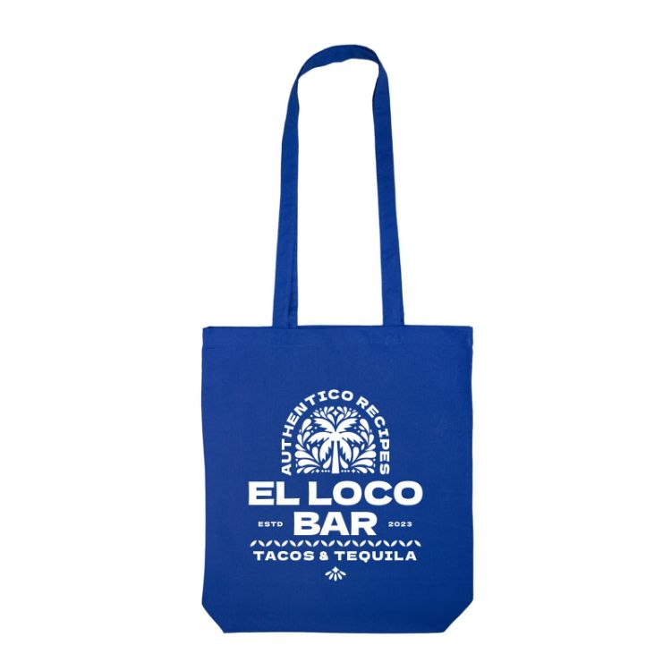 Picture of Coloured Cotton Long Handle Bag