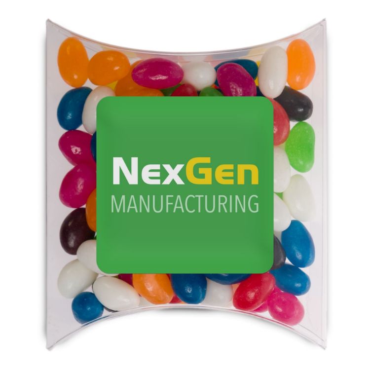Picture of Assorted Colour Mini Jelly Beans in Pillow Pack