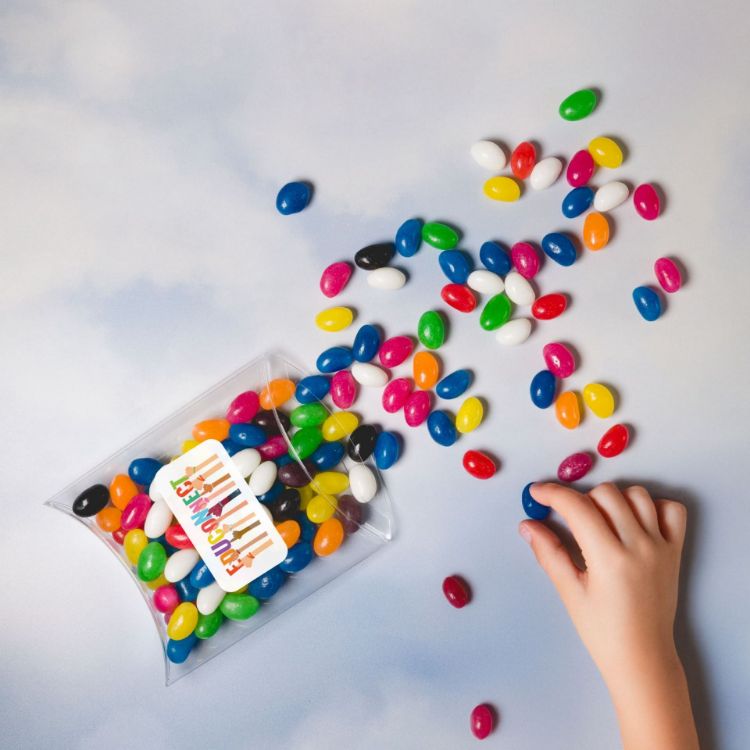 Picture of Assorted Colour Mini Jelly Beans in Pillow Pack