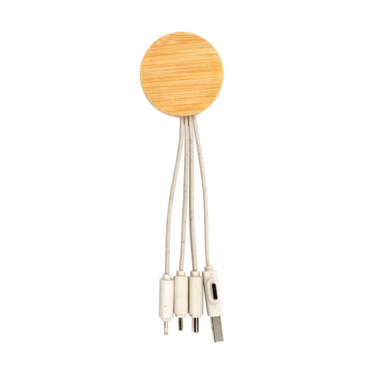 Picture of Sprite Round Bamboo Charging Cable
