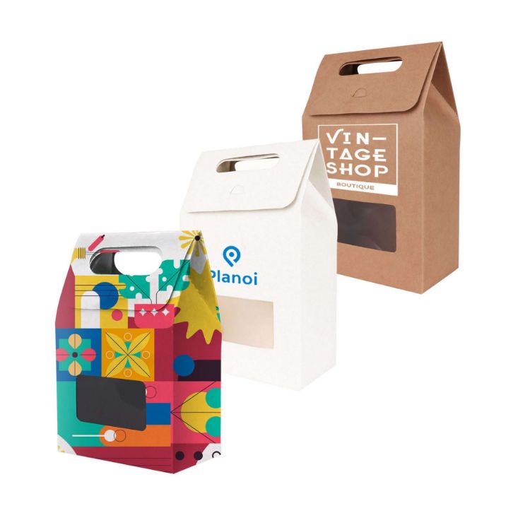 Picture of Die cut Handle Bag with Window(160x270x90mm)