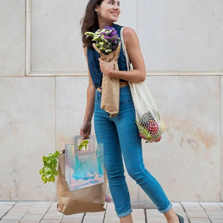 Picture of Iridescent Rainbow PVC Bag