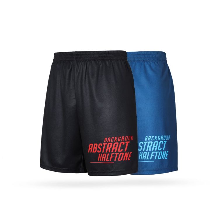 Picture of Unisex Adults 100% Polyester Sublimated Running Shorts