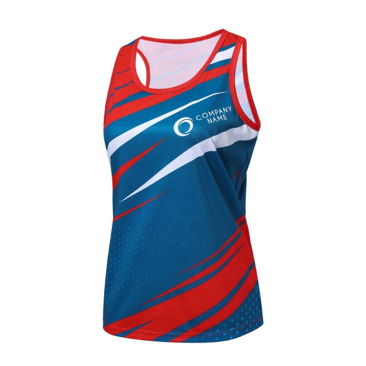 Picture of 100% Polyester Sublimated Sports Singlet