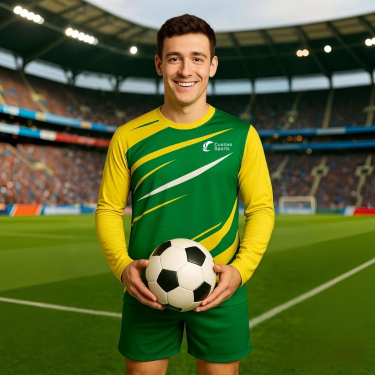 Picture of 100% Polyester Micro Mesh Sublimated Sports Long Sleeves Shirt