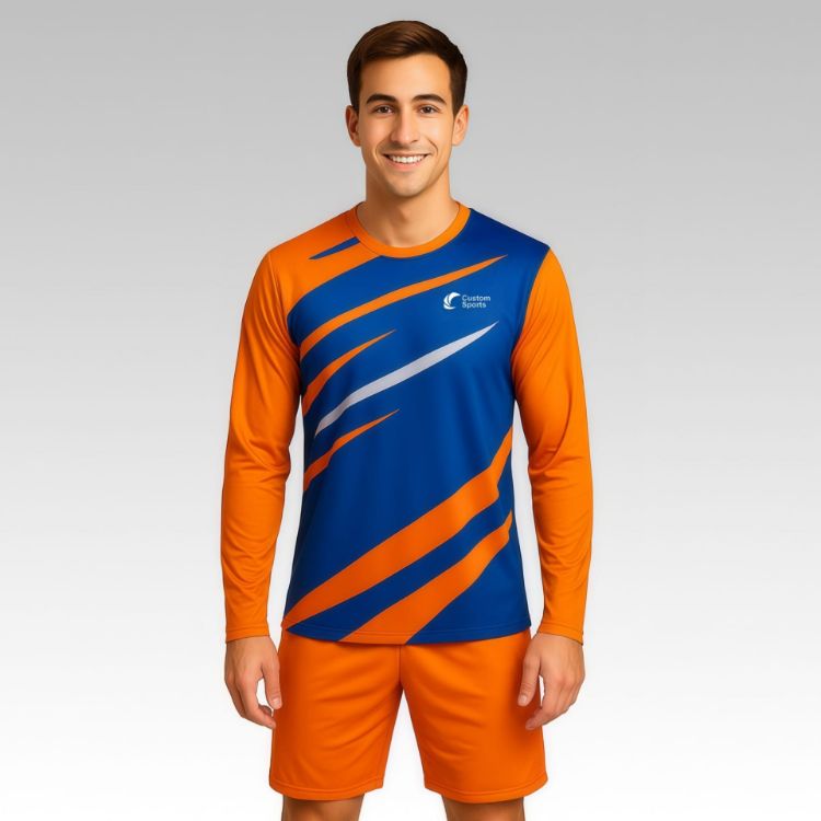 Picture of 100% Poly Milk Silk Sublimated Sports Long Sleeves Shirt
