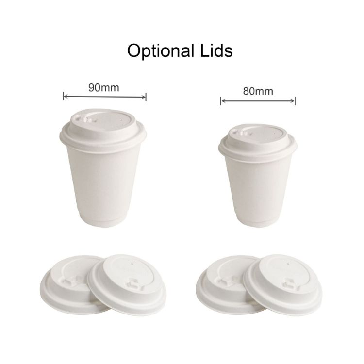 Picture of Home Compostable Aqueous Double Wall Paper Cups with Cup Sleeve
