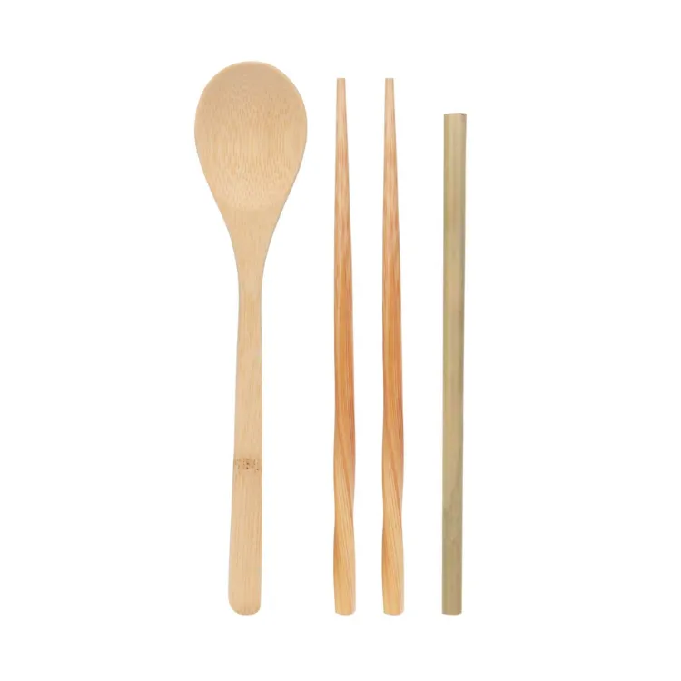 Picture of 6 pieces Bamboo Cutlery Set