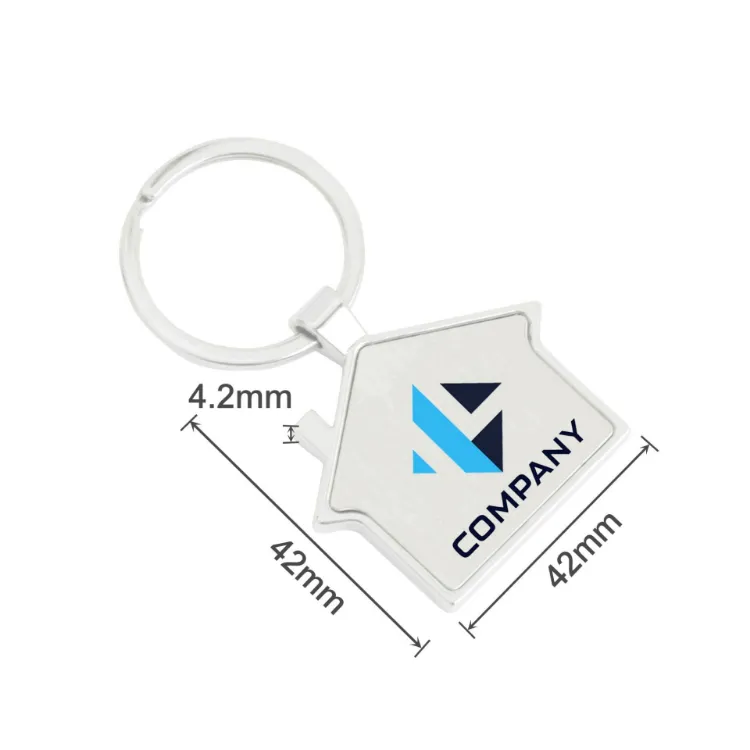 Picture of House Metal Keyring