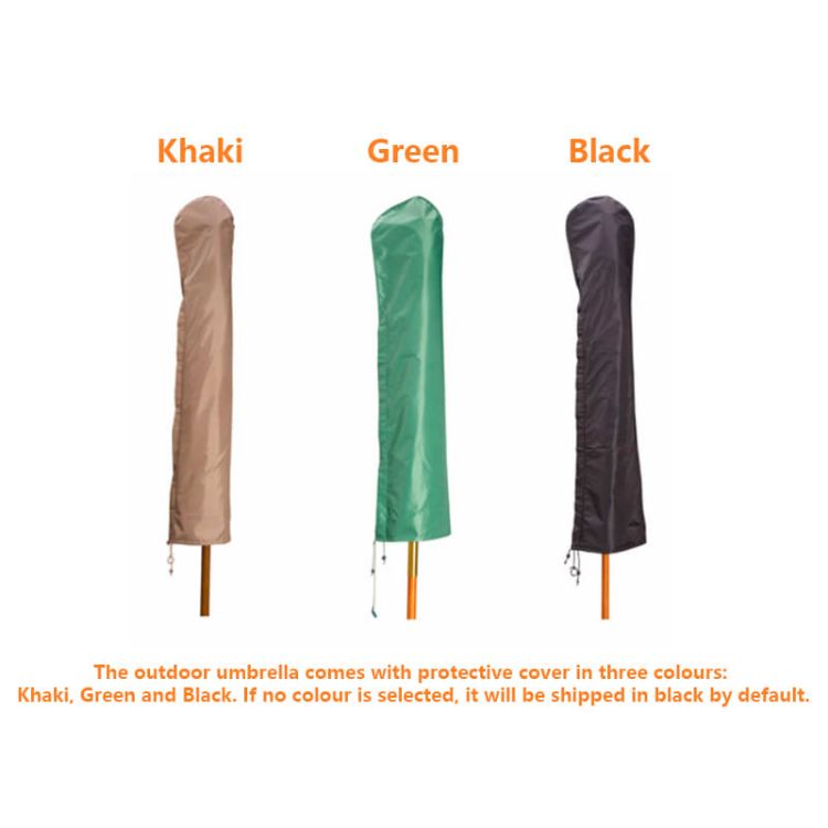 Picture of 3x3m Wind-resistant Square Stock Colour Outdoor Umbrella
