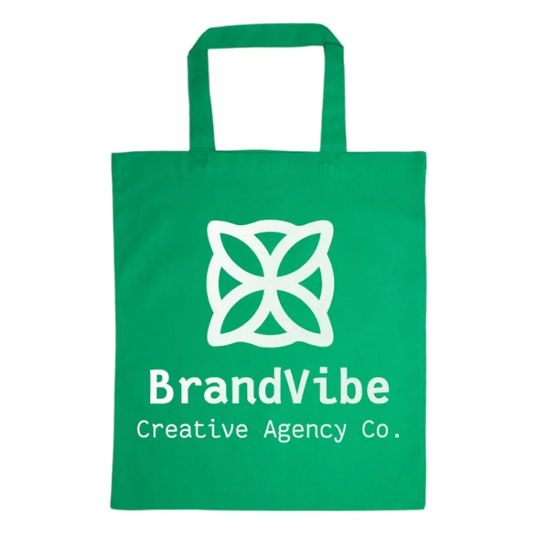 Picture of Coloured Cotton Short Handle Tote Bag